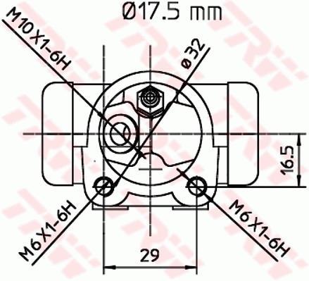 Cylindre de roue TRW BWC247