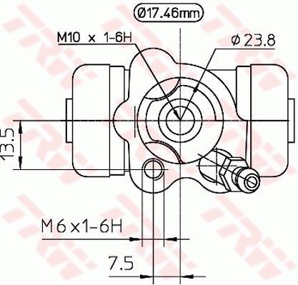 Cylindre de roue TRW BWC250