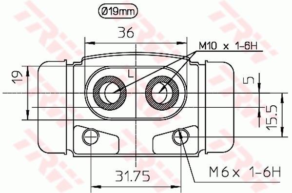 Cylindre de roue TRW BWD101