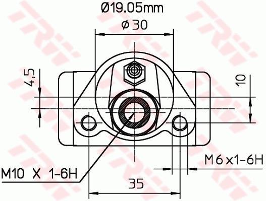 Cylindre de roue TRW ref. BWD110
