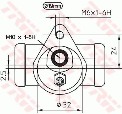 Cylindre de roue TRW BWD122