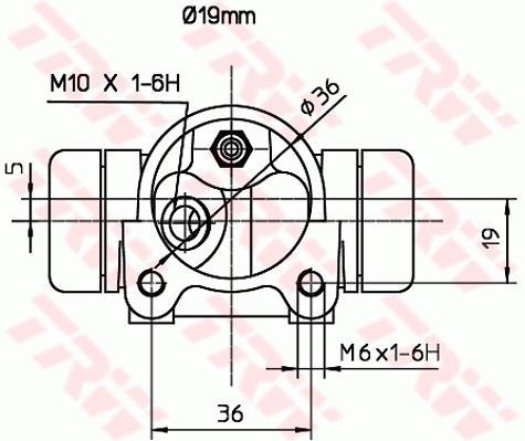 Cylindre de roue TRW BWD136