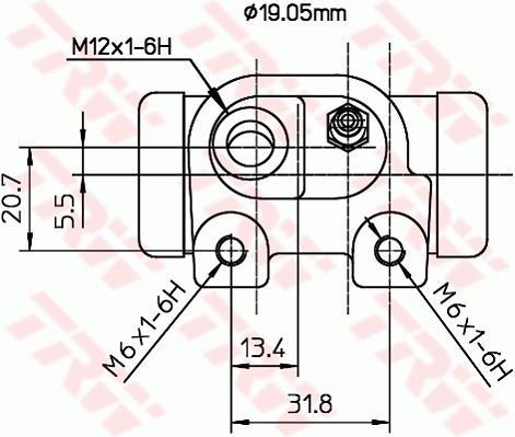 Cylindre de roue TRW ref. BWD182