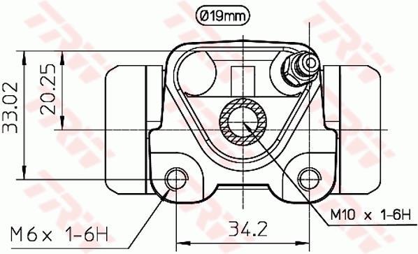 Cylindre de roue TRW ref. BWD271