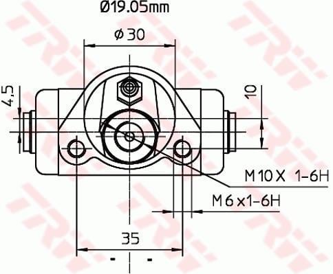 Cylindre de roue TRW ref. BWD283
