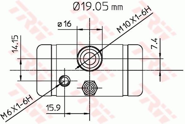Cylindre de roue TRW BWD291