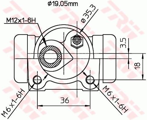 Cylindre de roue TRW BWD300
