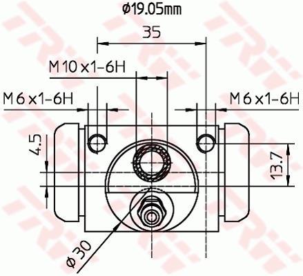 Cylindre de roue TRW ref. BWD314
