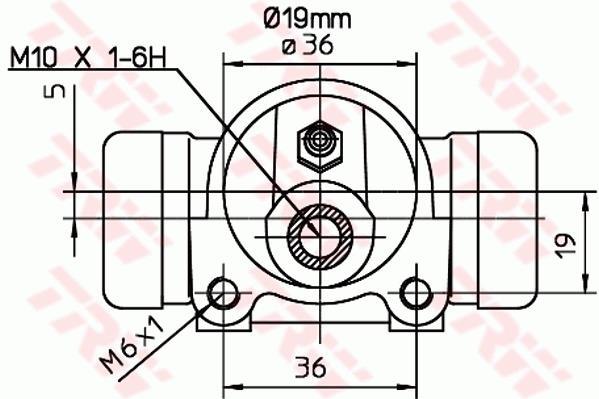 Cylindre de roue TRW ref. BWD326