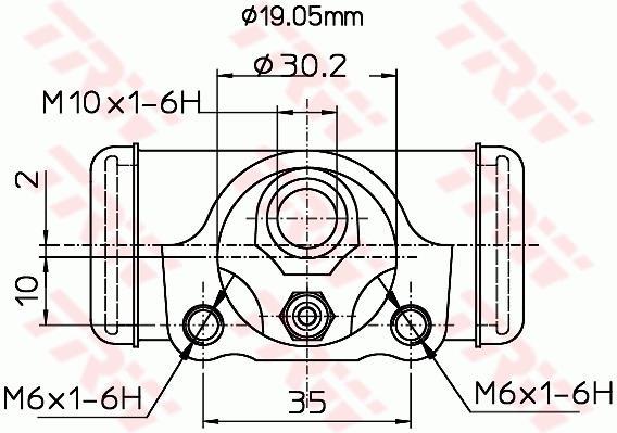 Cylindre de roue TRW ref. BWD337