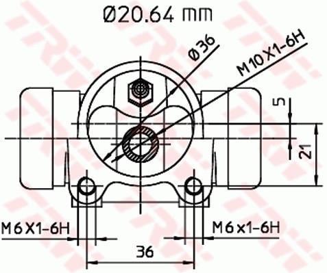 Cylindre de roue TRW ref. BWF112