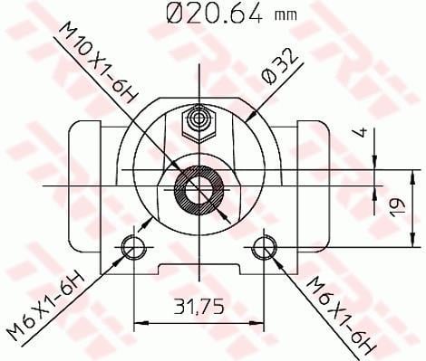 Cylindre de roue TRW ref. BWF117