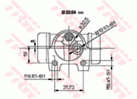 Cylindre de roue TRW ref. BWF118
