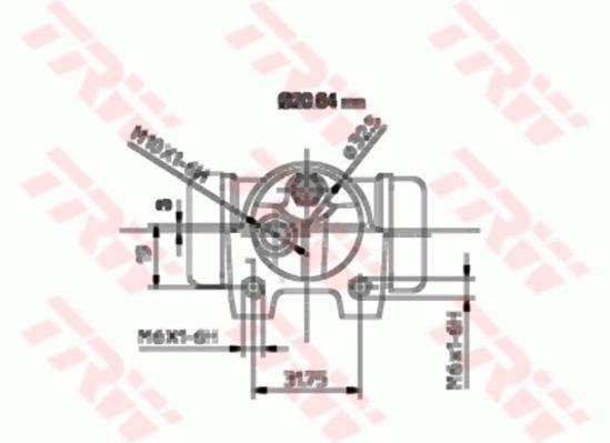 Cylindre de roue TRW ref. BWF119