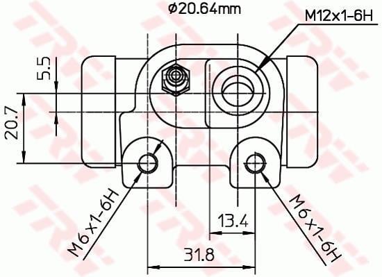 Cylindre de roue TRW ref. BWF123