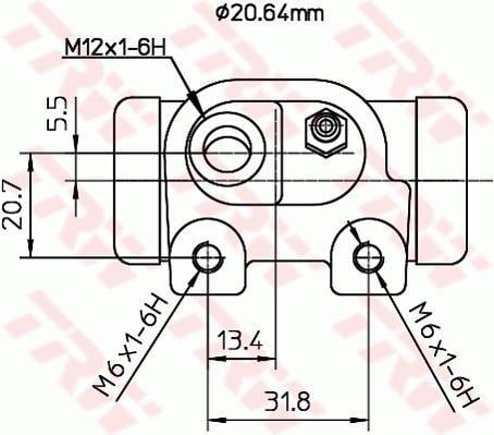 Cylindre de roue TRW ref. BWF124