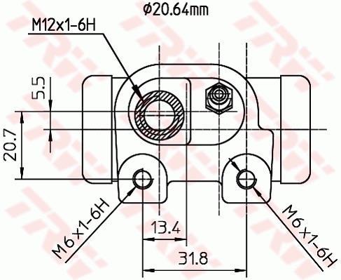 Cylindre de roue TRW ref. BWF127