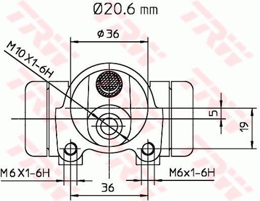 Cylindre de roue TRW ref. BWF135