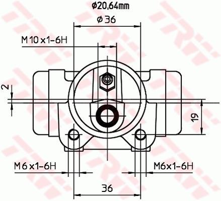 Cylindre de roue TRW ref. BWF137