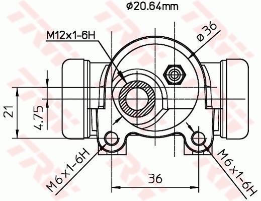 Cylindre de roue TRW ref. BWF153