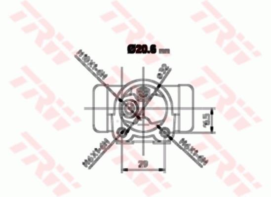 Cylindre de roue TRW BWF156