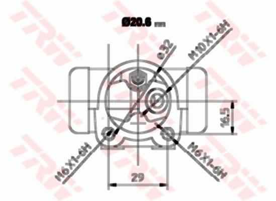 Cylindre de roue TRW ref. BWF157