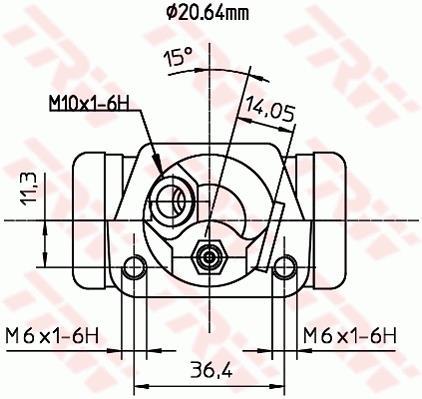 Cylindre de roue TRW ref. BWF191