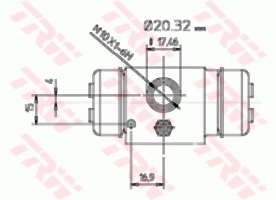 Cylindre de roue TRW ref. BWF195