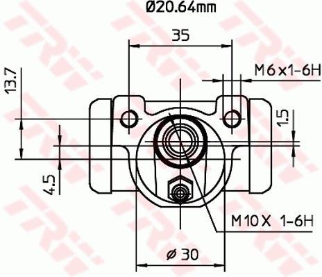 Cylindre de roue TRW ref. BWF262