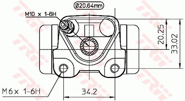 Cylindre de roue TRW ref. BWF272