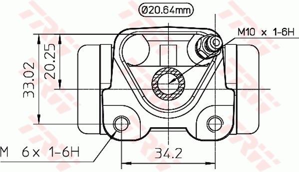 Cylindre de roue TRW ref. BWF273