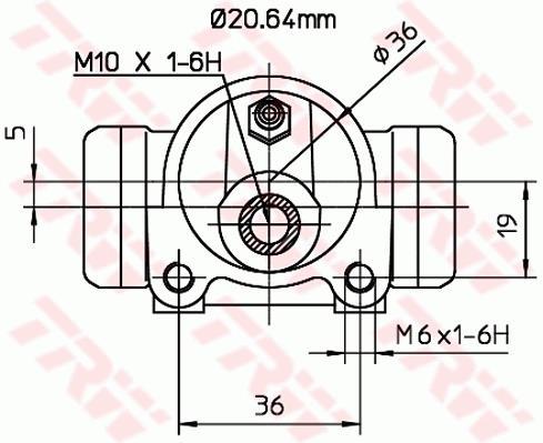 Cylindre de roue TRW ref. BWF279