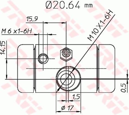 Cylindre de roue TRW ref. BWF290