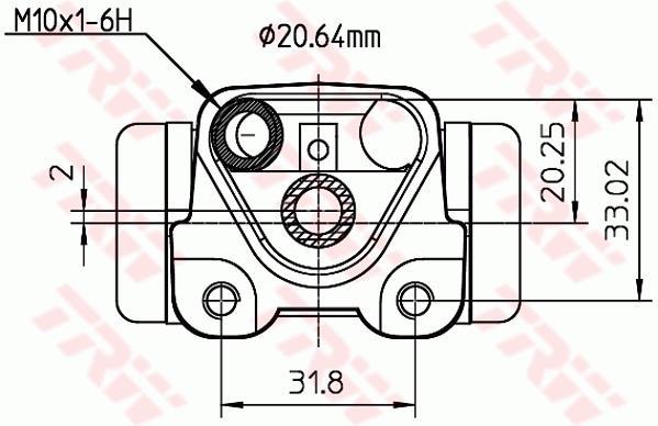 Cylindre de roue TRW ref. BWF291