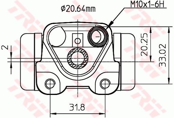 Cylindre de roue TRW ref. BWF292