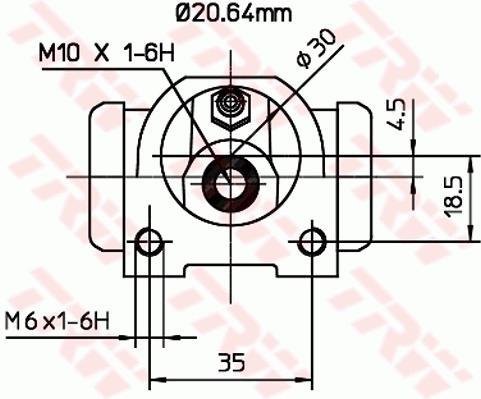 Cylindre de roue TRW ref. BWF311