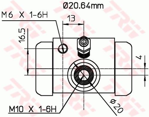 Cylindre de roue TRW ref. BWF312
