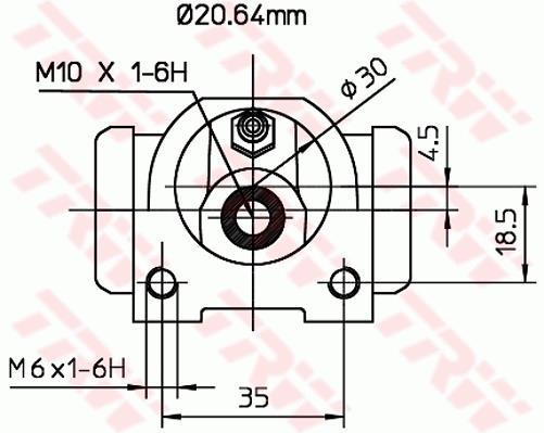 Cylindre de roue TRW ref. BWF315