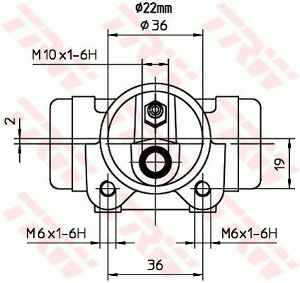 Cylindre de roue TRW ref. BWH107