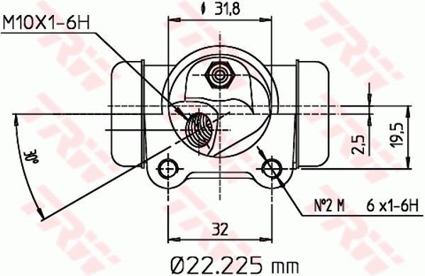 Cylindre de roue TRW BWH136