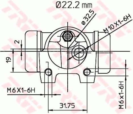 Cylindre de roue TRW ref. BWH140