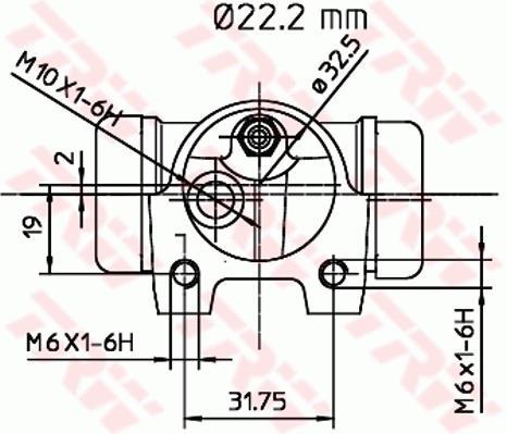 Cylindre de roue TRW ref. BWH141