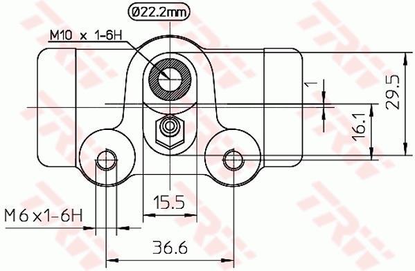 Cylindre de roue TRW ref. BWH145