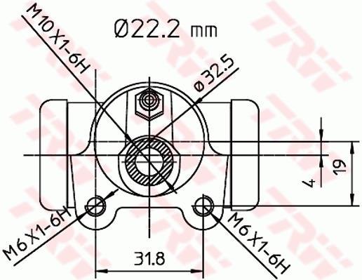 Cylindre de roue TRW ref. BWH146