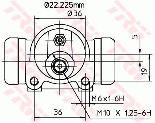 Cylindre de roue TRW ref. BWH159