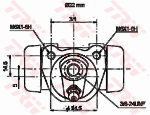 Cylindre de roue TRW ref. BWH175