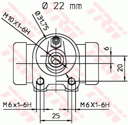 Cylindre de roue TRW BWH188