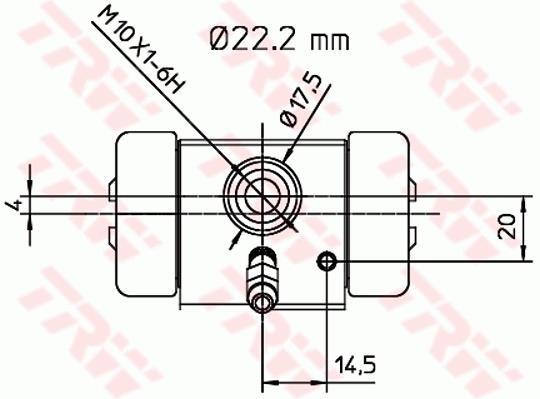 Cylindre de roue TRW BWH255