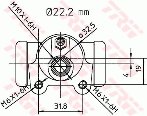 Cylindre de roue TRW ref. BWH374