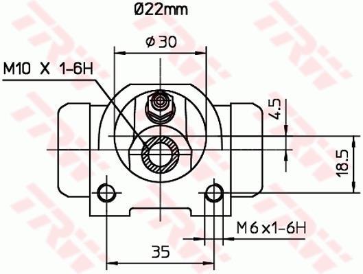 Cylindre de roue TRW ref. BWH376
